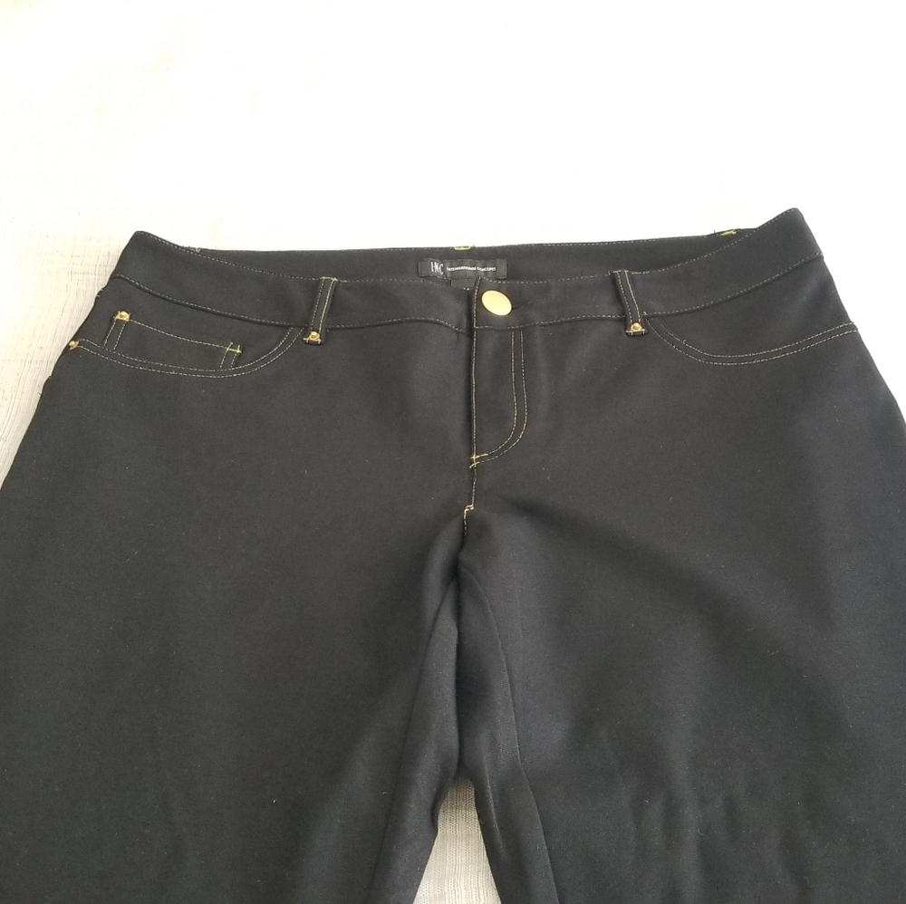 International Concepts black stretchy pants size 14 - Picture 2 of 9